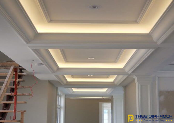Mẫu Công Trình Thực Tế Sử Dụng Phào Chỉ Trần Nhựa Hàn Quốc